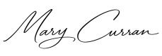 Elegant Mary Curran Signature